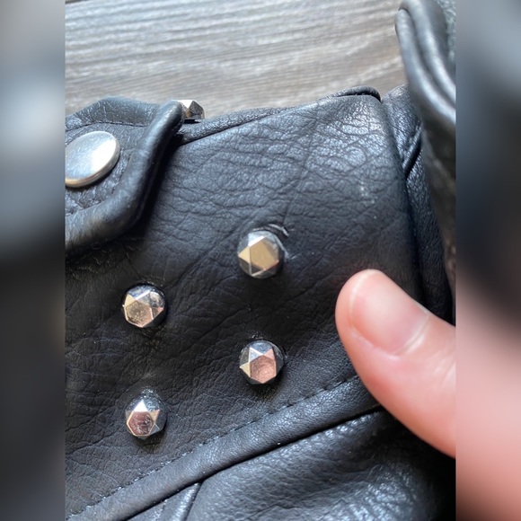 Studded Faux Leather Jacket - Picture 5 of 6